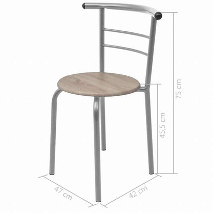 vidaXL 朝食バーセット MDF製家具 家具セット キッチン・ダイニング 家具 Sets(代引不可)