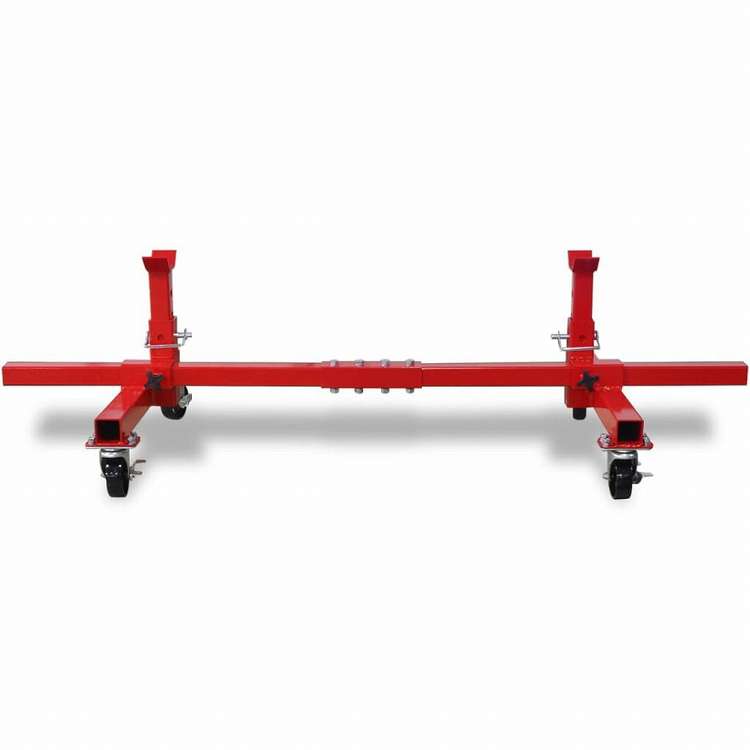 vidaXL モバイル アクスルスタンド レッド自動車&部品 ガレージ用品&ツール ハンドツール(代引不可)