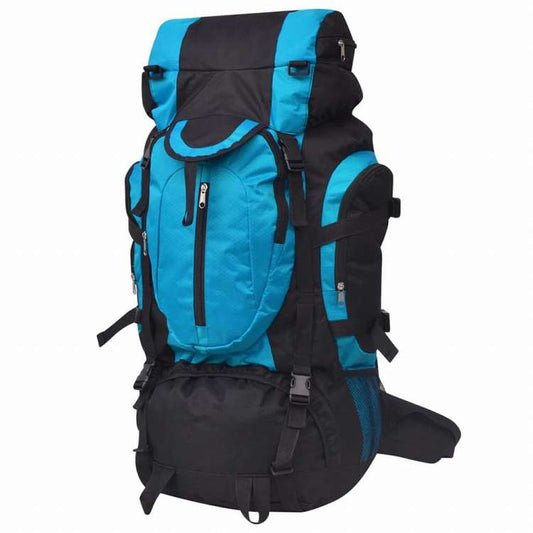 vidaXL 登山用リュック XXL 75L ブラック&ブルースーツケース&かばん バックパック(代引不可)