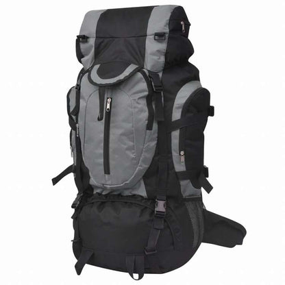 vidaXL 登山用リュック XXL 75L ブラック&グレースーツケース&かばん バックパック(代引不可)