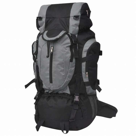 vidaXL 登山用リュック XXL 75L ブラック&グレースーツケース&かばん バックパック(代引不可)