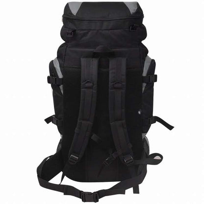 vidaXL 登山用リュック XXL 75L ブラック&グレースーツケース&かばん バックパック(代引不可)
