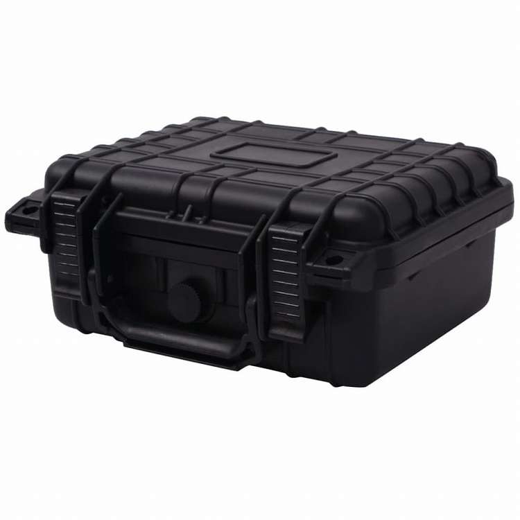 vidaXL 保護 機器ケース 27x24.6x12.4cm 黒色カメラ&光化学機器 カメラ&光化学アクセサリ カメラパーツ&アクセサリー カメラバッグ・ケース(代引不可)