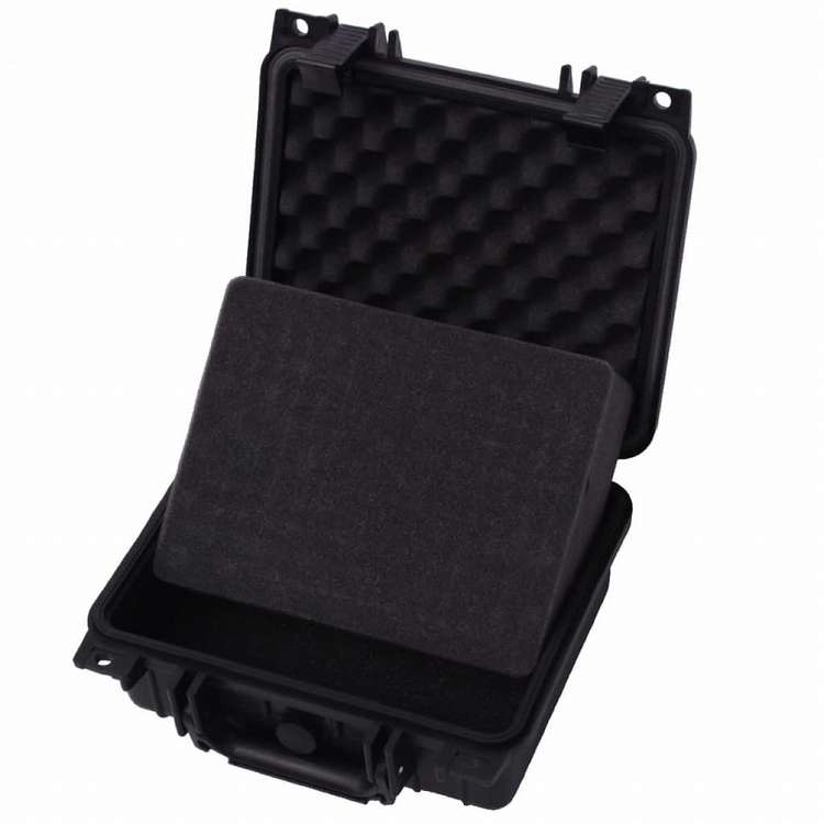 vidaXL 保護 機器ケース 27x24.6x12.4cm 黒色カメラ&光化学機器 カメラ&光化学アクセサリ カメラパーツ&アクセサリー カメラバッグ・ケース(代引不可)