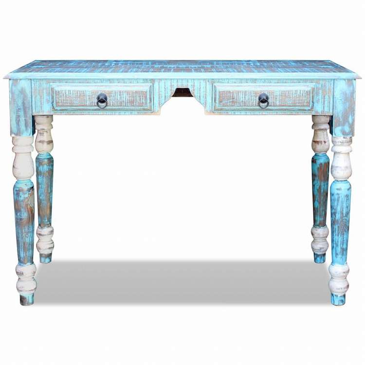 vidaXL デスク 再生無垢材家具 オフィス家具 デスク(代引不可)