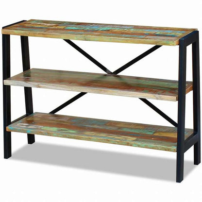 vidaXL サイドボード 収納棚3段 無垢の再生木材家具 キャビネット&収納 サイドボード(代引不可)