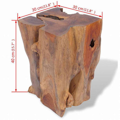 vidaXL スツール チーク無垢材家具 チェア 折り畳み椅子・スツール(代引不可)