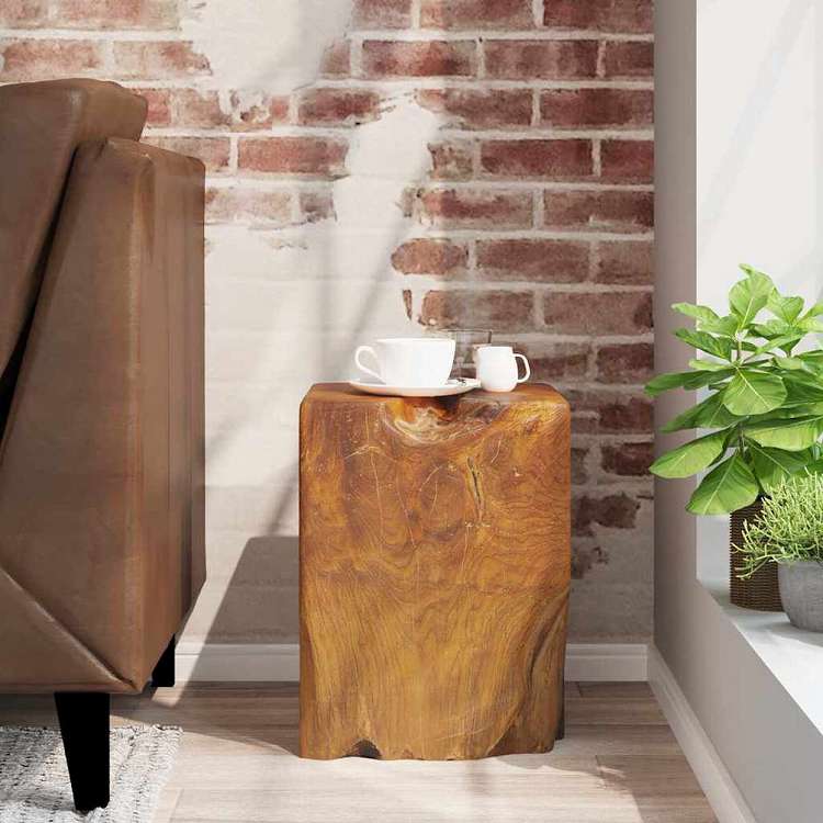 vidaXL スツール チーク無垢材家具 チェア 折り畳み椅子・スツール(代引不可)