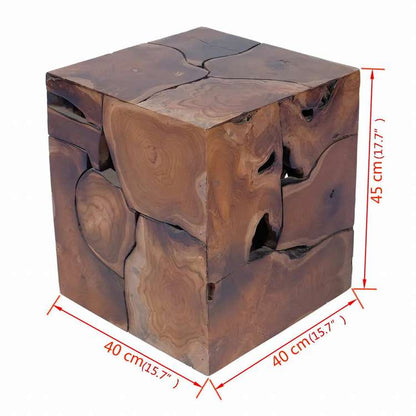 vidaXL スツール チーク無垢材家具 チェア 折り畳み椅子・スツール(代引不可)