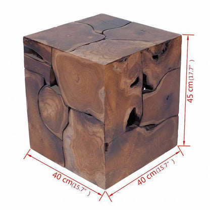 vidaXL スツール チーク無垢材家具 チェア 折り畳み椅子・スツール(代引不可)