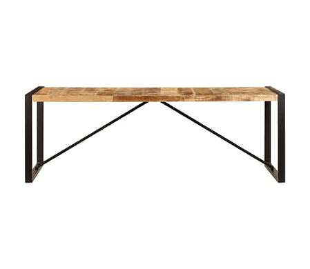 vidaXL ダイニングテーブル 220x100x75cm マンゴーウッド 無垢材家具 テーブル キッチン・ダイニングルームテーブル(代引不可)