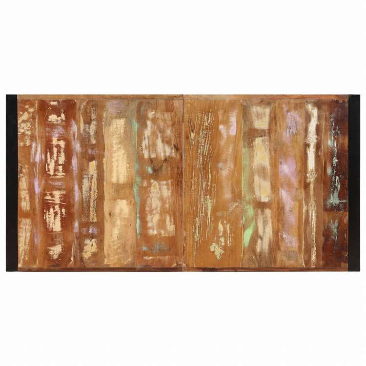 vidaXL ダイニングテーブル 160x80x75cm 無垢の再生木材家具 テーブル キッチン・ダイニングルームテーブル(代引不可)