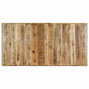 vidaXL ダイニングテーブル 160x80x75cm マンゴー無垢材 (粗目)家具 テーブル キッチン・ダイニングルームテーブル(代引不可)
