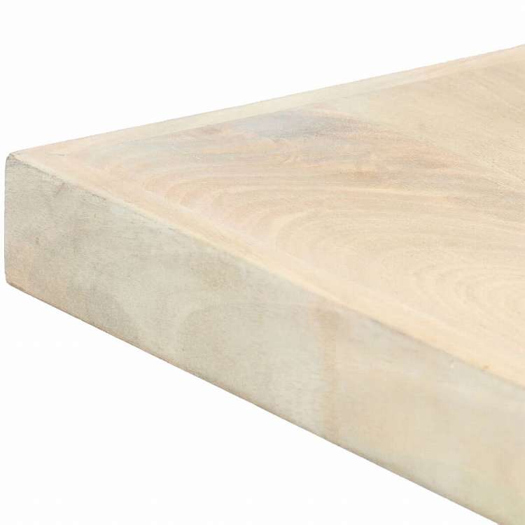 vidaXL ダイニングテーブル 140x70x75cm マンゴー無垢材 ブリーチ加工家具 テーブル キッチン・ダイニングルームテーブル(代引不可)