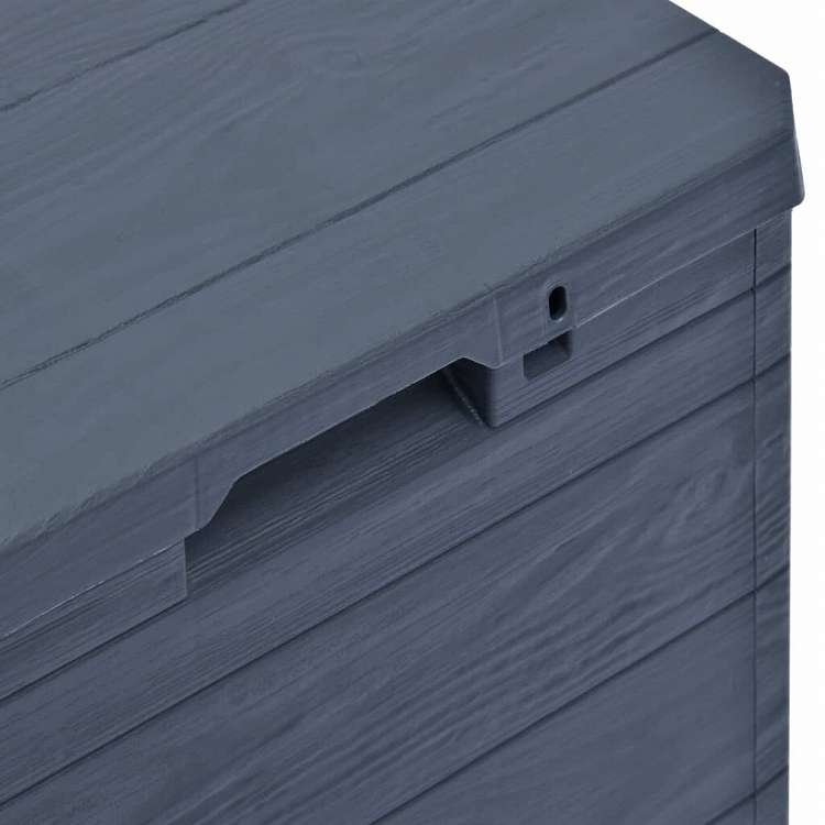 vidaXL ガーデン収納ボックス アントラシート 90L家具 アウトドア家具 屋外収納ボックス(代引不可)