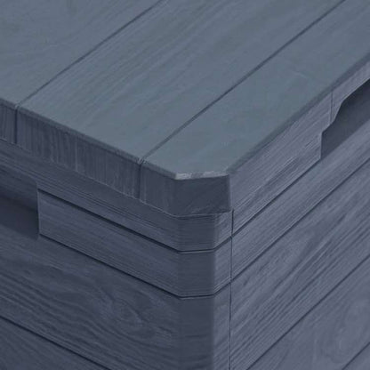 vidaXL ガーデン収納ボックス アントラシート 90L家具 アウトドア家具 屋外収納ボックス(代引不可)