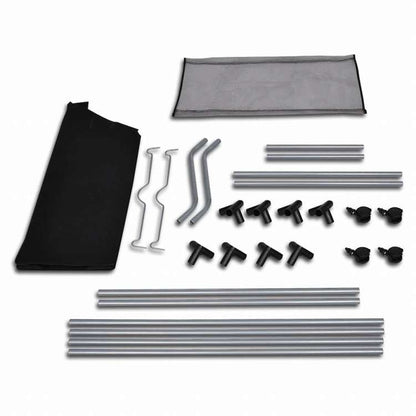 vidaXL バッグ付き洗濯物入れ 分別 2点セット ブラック&グレー (2x240367)ホーム&ガーデン 家事用品 ランドリー用品 洗濯かご(代引不可)