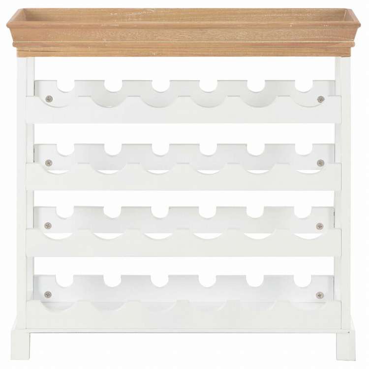 vidaXL ワインキャビネット ホワイト 70x22.5x70.5cm MDF家具 キャビネット&収納 ワインラック(代引不可)