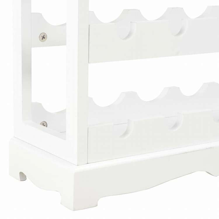 vidaXL ワインキャビネット ホワイト 70x22.5x70.5cm MDF家具 キャビネット&収納 ワインラック(代引不可)