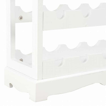 vidaXL ワインキャビネット ホワイト 70x22.5x70.5cm MDF家具 キャビネット&収納 ワインラック(代引不可)