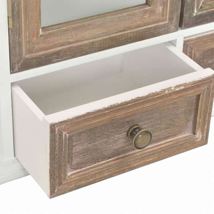 vidaXL ウォールキャビネット ホワイト 49x22x59cm エンジニアリングウッド家具 キャビネット&収納 キッチンキャビネット(代引不可)