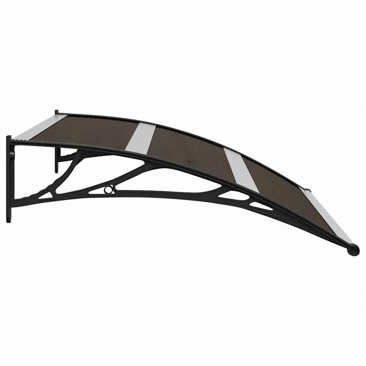 vidaXL ドアキャノピー 120x75cm ブラック PC製ホーム&ガーデン 芝&ガーデン アウトドアリビング 窓・ドア用日除け/オーニング(代引不可)