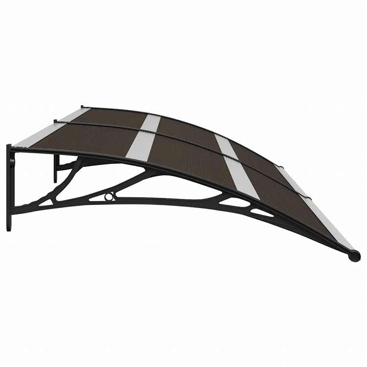 vidaXL ドアキャノピー 240x75cm ブラック PC製ホーム&ガーデン 芝&ガーデン アウトドアリビング 窓・ドア用日除け/オーニング(代引不可)