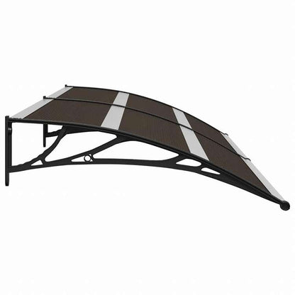 vidaXL ドアキャノピー 240x75cm ブラック PC製ホーム&ガーデン 芝&ガーデン アウトドアリビング 窓・ドア用日除け/オーニング(代引不可)