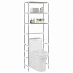 vidaXL トイレ上収納ラック 3段 シルバー 53x28x169cmホーム&ガーデン バスルーム用品 タオルラック・ホルダー(代引不可)