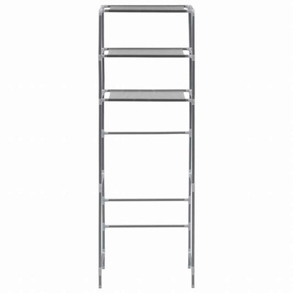vidaXL トイレ上収納ラック 3段 シルバー 53x28x169cmホーム&ガーデン バスルーム用品 タオルラック・ホルダー(代引不可)