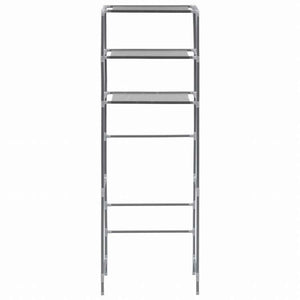 vidaXL トイレ上収納ラック 3段 シルバー 53x28x169cmホーム&ガーデン バスルーム用品 タオルラック・ホルダー(代引不可)