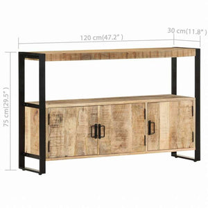 vidaXL サイドキャビネット 120x30x75cm マンゴー無垢材家具 キャビネット&収納 サイドボード(代引不可)