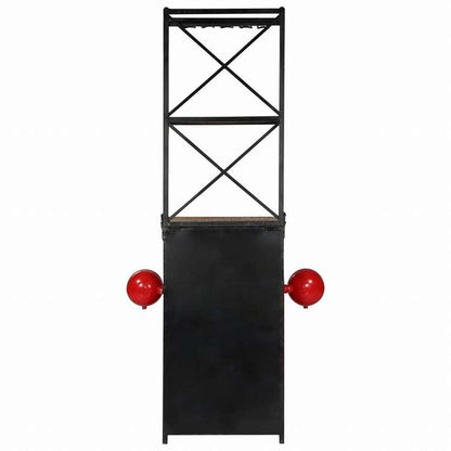 vidaXL トラクター付き ワインキャビネット 49x31x172cm マンゴー無垢材家具 キャビネット&収納 ワインラック(代引不可)