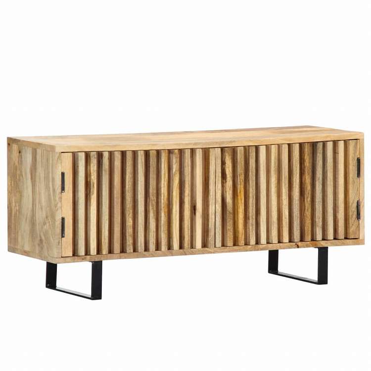 vidaXL TVキャビネット 90x30x40cm マンゴー無垢材家具 AVラック・テレビ台(代引不可)