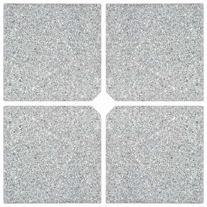 vidaXL パラソル重り土台プレート 4点セット グレー 花こう岩製 角型 100 kgホーム&ガーデン 芝&ガーデン アウトドアリビング アウトドアアンブレラ&パラソルアクセサリー 屋外用アンブレラ土台(代引不可)