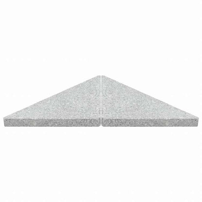 vidaXL パラソルベースウエイトプレート 4点セット グレー 花こう岩製 三角型 60 kgホーム&ガーデン 芝&ガーデン アウトドアリビング アウトドアアンブレラ&パラソルアクセサリー(代引不可)
