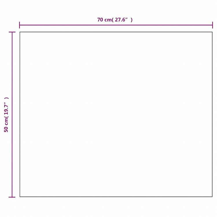 vidaXL フレームレスミラー 70x50cm ガラス製ホーム&ガーデン デコレーション 鏡(代引不可)