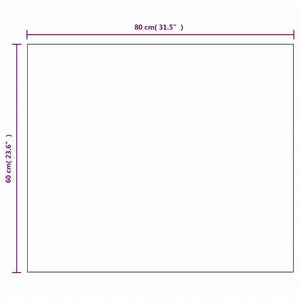 vidaXL フレームレスミラー 80x60cm ガラス製ホーム&ガーデン デコレーション 鏡(代引不可)