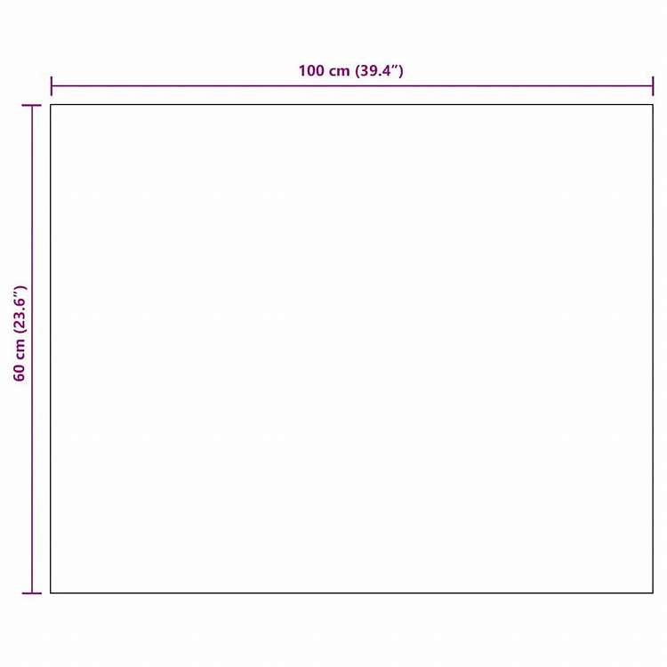 vidaXL フレームレスミラー 100x60cm ガラス製ホーム&ガーデン デコレーション 鏡(代引不可)