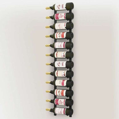vidaXL 壁掛けワインラック 12本 ブラック 鉄製家具 キャビネット&収納 ワインラック(代引不可)