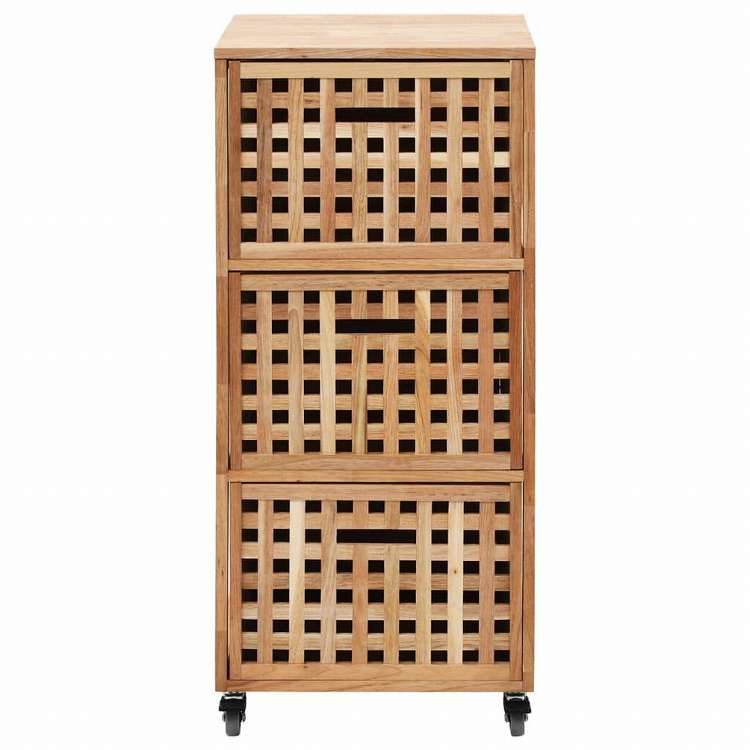 vidaXL バスルームキャビネット 41x41x91cm ウォールナット無垢材家具 キャビネット&収納 収納キャビネット・ロッカー(代引不可)
