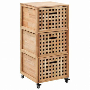 vidaXL バスルームキャビネット 41x41x91cm ウォールナット無垢材家具 キャビネット&収納 収納キャビネット・ロッカー(代引不可)