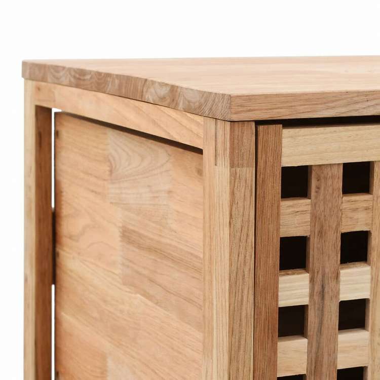 vidaXL バスルームキャビネット 41x41x91cm ウォールナット無垢材家具 キャビネット&収納 収納キャビネット・ロッカー(代引不可)