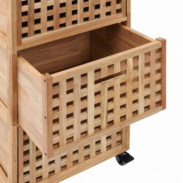 vidaXL バスルームキャビネット 41x41x91cm ウォールナット無垢材家具 キャビネット&収納 収納キャビネット・ロッカー(代引不可)