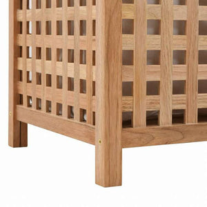 vidaXL ランドリーバスケット 39x39x65cm ウォールナット無垢材ホーム&ガーデン 家事用品 ランドリー用品 洗濯かご(代引不可)