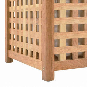 vidaXL ランドリーバスケット 87.5x46x67cm ウォールナット無垢材ホーム&ガーデン 家事用品 ランドリー用品 洗濯かご(代引不可)