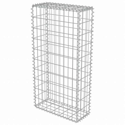 vidaXL ガビオンウォール カバー付き 亜鉛メッキ鋼製 50x20x100cmハードウェア フェンス&バリア フェンスパネル(代引不可)