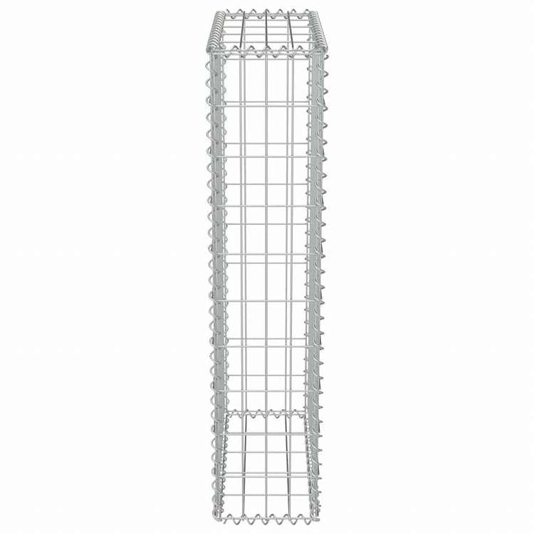 vidaXL ガビオンウォール カバー付き 亜鉛メッキ鋼製 50x20x100cmハードウェア フェンス&バリア フェンスパネル(代引不可)