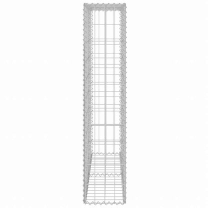 vidaXL ガビオンウォール カバー付き 亜鉛メッキ鋼製 80x20x100cmハードウェア フェンス&バリア フェンスパネル(代引不可)