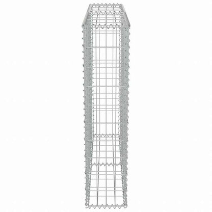vidaXL ガビオンウォール カバー付き 亜鉛メッキ鋼製 100x20x100cmハードウェア フェンス&バリア フェンスパネル(代引不可)